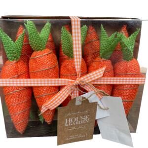 House & Garden Carrot Bowl Basket Filler Set of 10 Easter Home Decor New